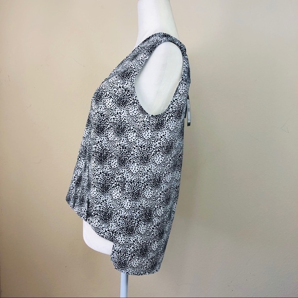 Adrianna Papell Sleeveless Wrap Blouse Top NWT - Picture 3 of 8